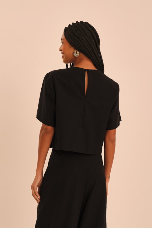 Blusa Utilitaria Preto - foto 4