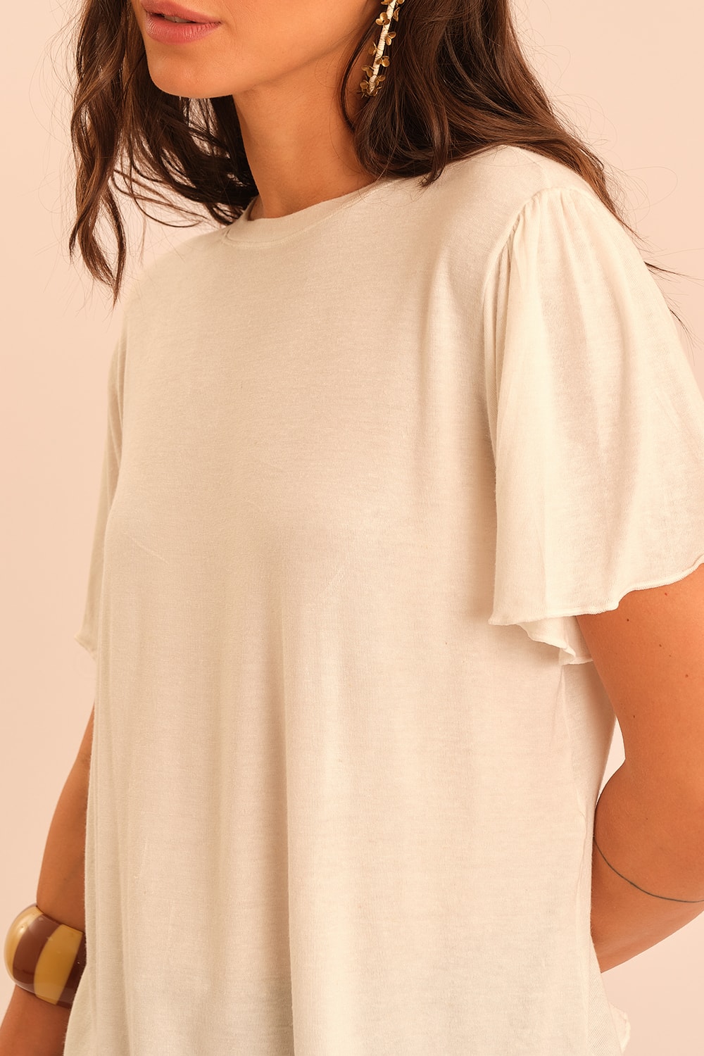 Blusa Viscolinho Frufru Off