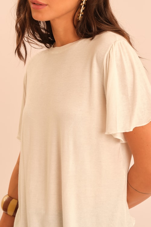 Blusa Viscolinho Frufru Off - foto 3