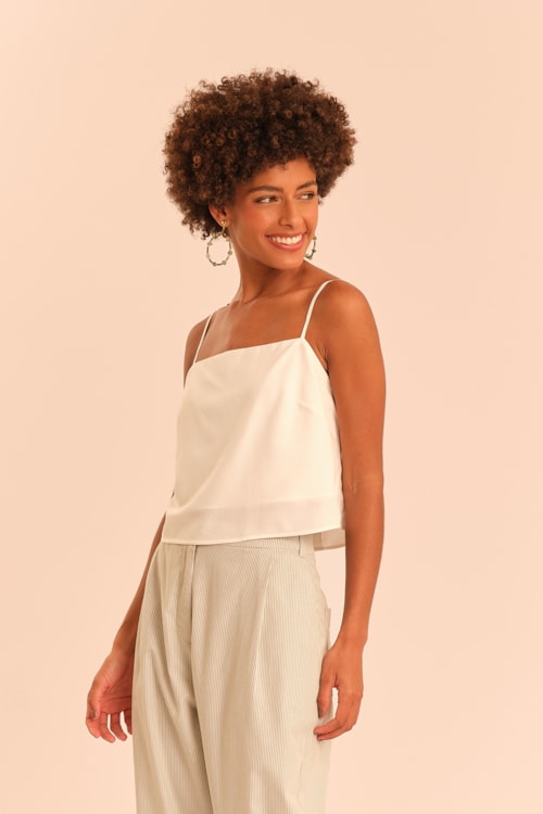 Blusa Viscose Nilo Off - foto 2