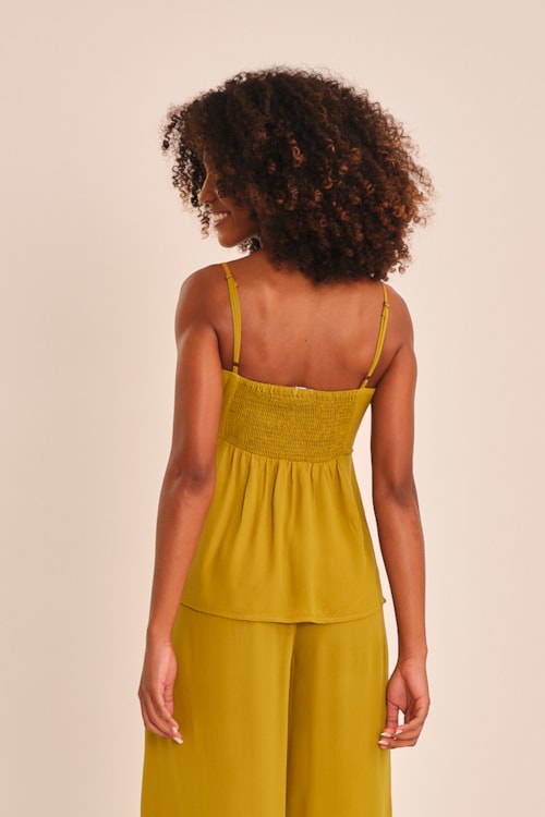 Blusa Viscose Peach Amarelo Camelo - foto 2