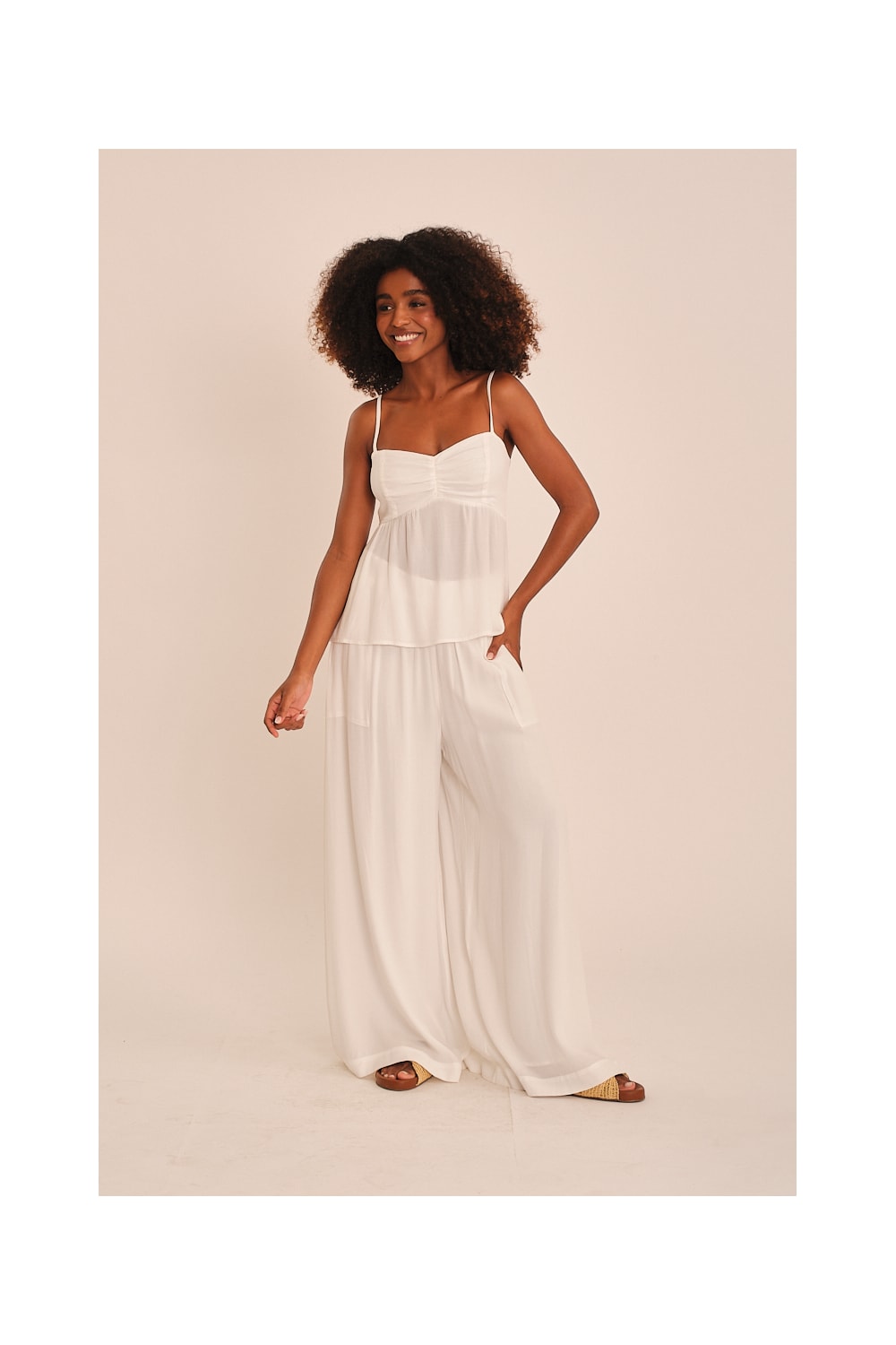 Blusa Viscose Peach Off