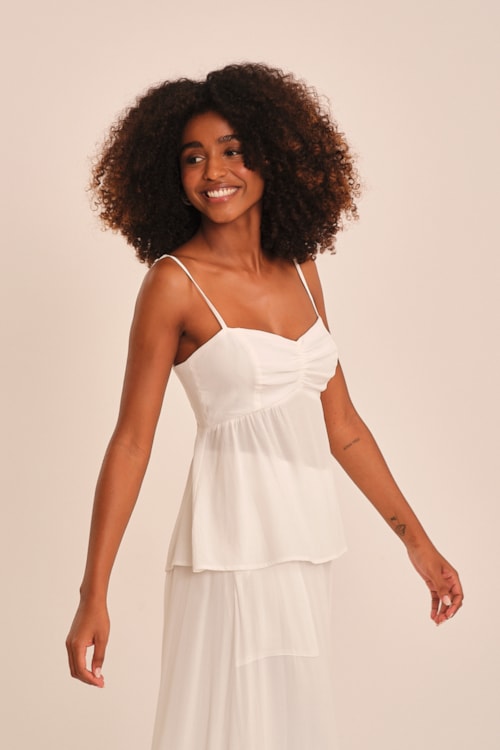 Blusa Viscose Peach Off - foto 5