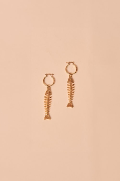 Brinco Metal Peixinho Dourado - foto 1