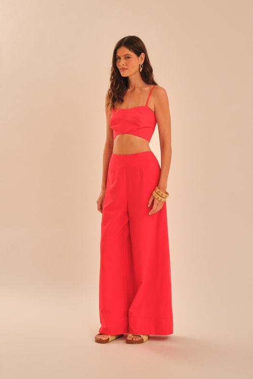 Calca Alfaiataria Zurique Vermelho Pimenta - foto 3