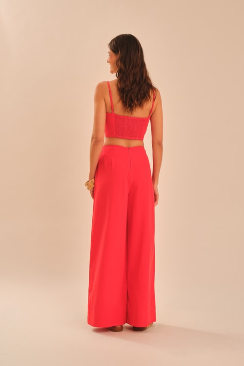 Calca Alfaiataria Zurique Vermelho Pimenta - foto 4
