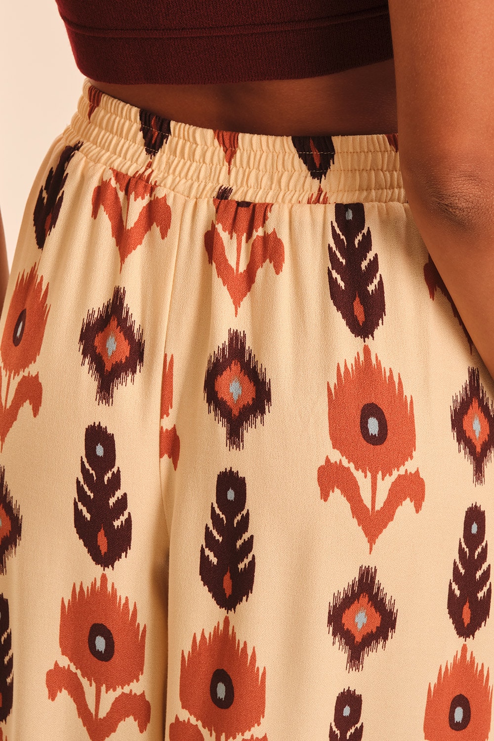 Calca Barrado Ikat Estampado