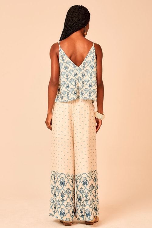 Calca Boho Blue Estampado - foto 4