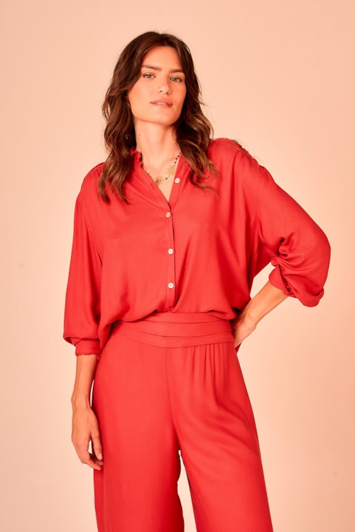 Calca Capri Vermelho Rubi - foto 2