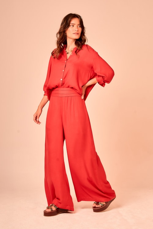 Calca Capri Vermelho Rubi - foto 4