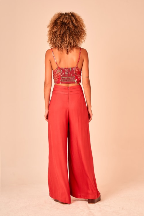 Calca Capri Vermelho Rubi - foto 6