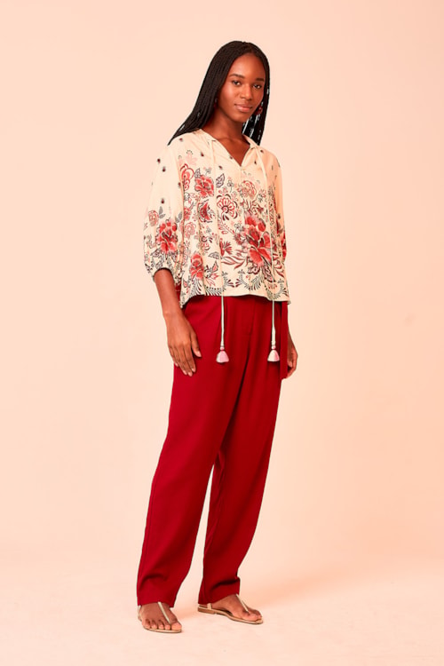 Calca Celine Vermelho Rubi - foto 2