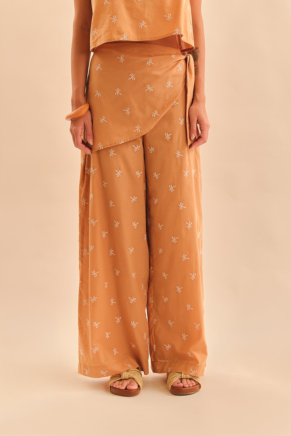 Calca Cotton Coqueiro Laranja Pêssego