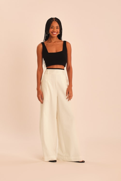 Calca Cotton Detalhe Off - foto 2