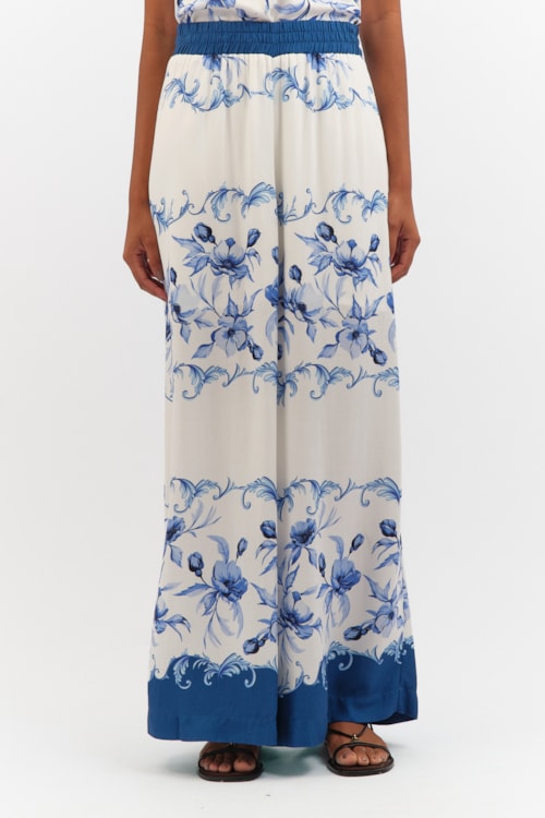 Calca Floral Oceano Estampado - foto 4
