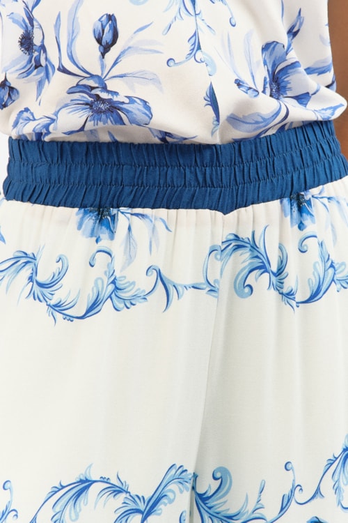 Calca Floral Oceano Estampado - foto 3