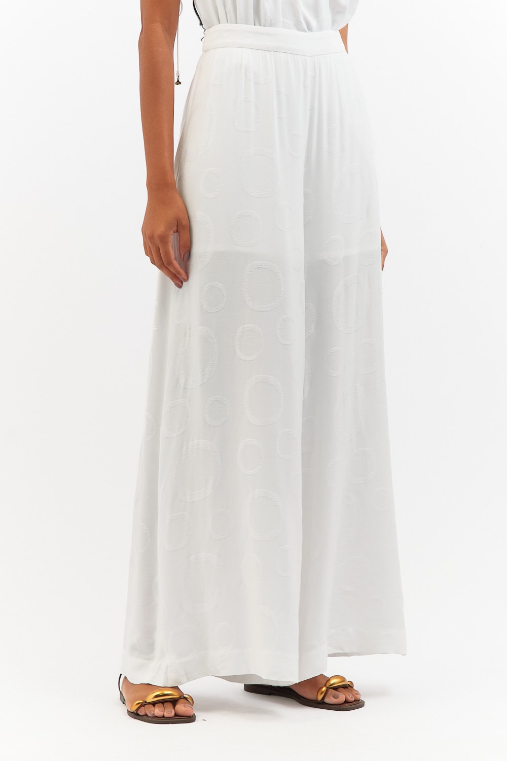 Calça Jacquard Sopro Off