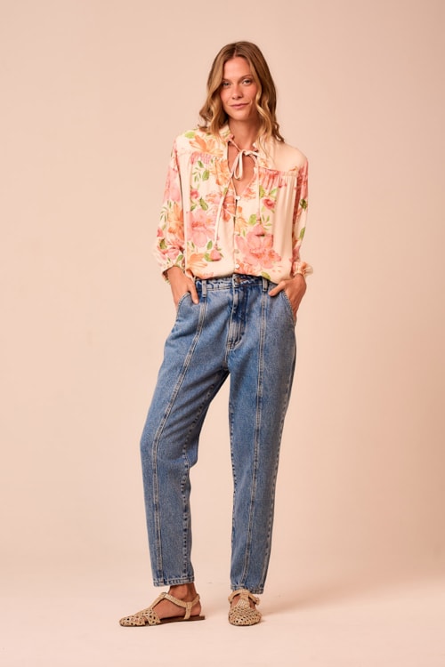 Calca Jeans Recortes Jeans - foto 9