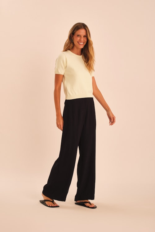 Calça Maquinetado Persa Preto - foto 4