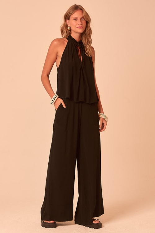 Calca Pantalona Anoitecer Preto - foto 4