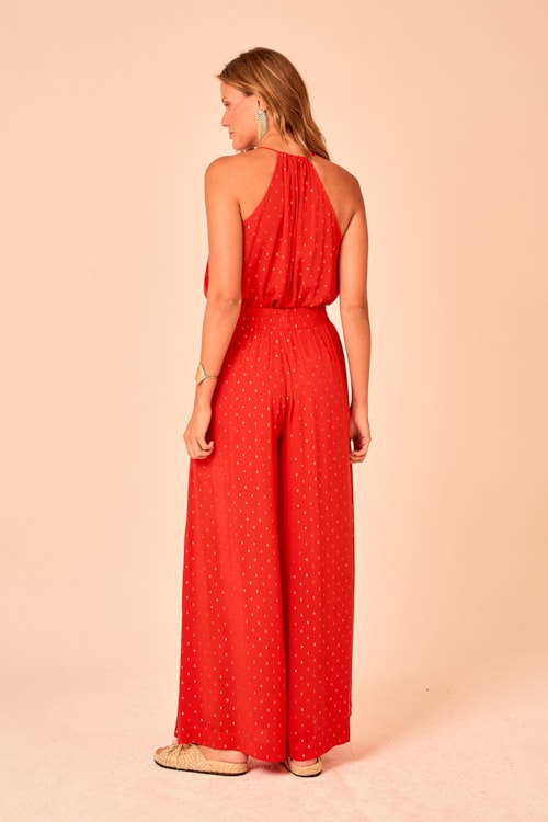 Calça Pantalona Aura Vermelho - foto 3