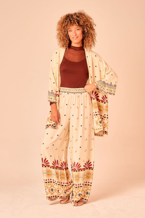 Calca Pantalona Ceu Encantado Estampado - foto 2