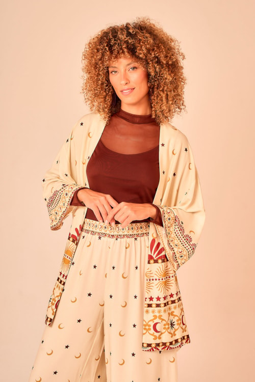 Calca Pantalona Ceu Encantado Estampado - foto 4