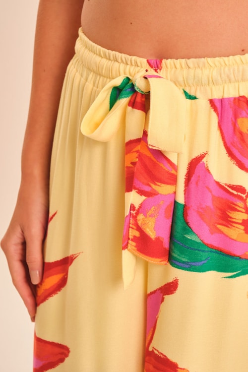 Calca Pantalona Floral Bold Estampado - foto 7