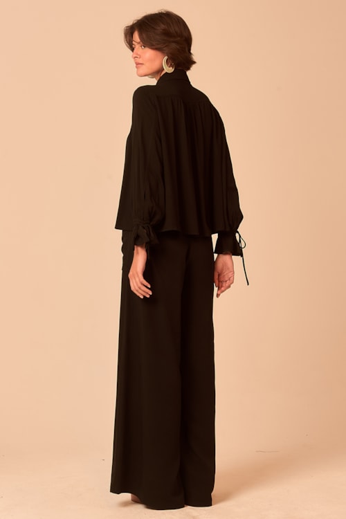 Calca Pantalona Mata Preto - foto 5