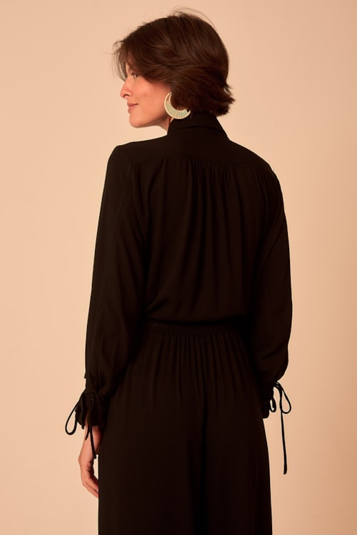 Calca Pantalona Mata Preto - foto 8