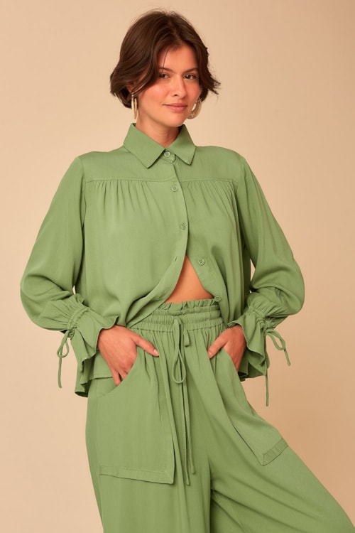 Calca Pantalona Mata Verde - foto 5