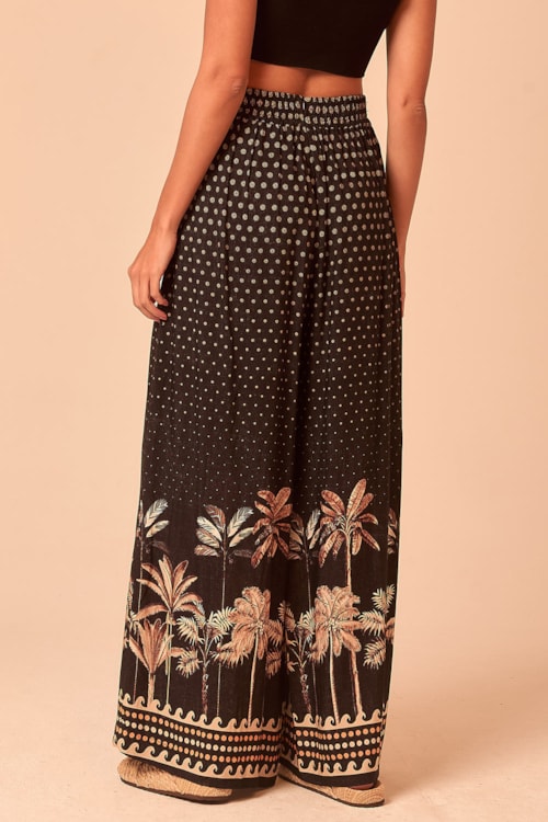 Calça Pantalona Tropical Poente Estampado - foto 6