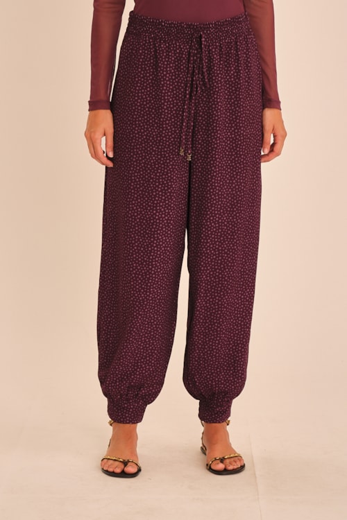 Calça Poa Estrela Estampado - foto 1