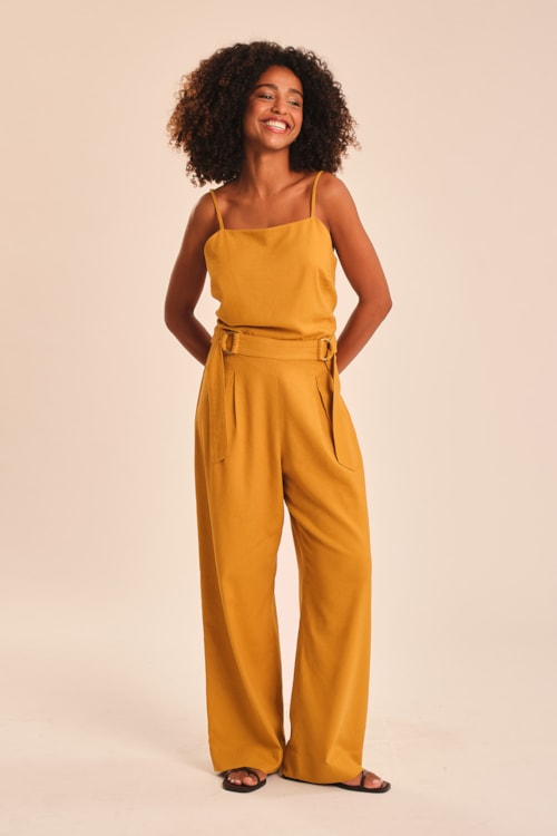 Calça Safra Amarelo Camelo - foto 1