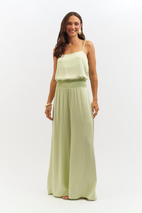 Calca Satin Verde Mint - foto 1