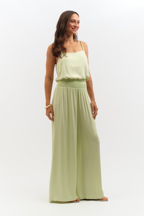 Calca Satin Verde Mint - foto 2