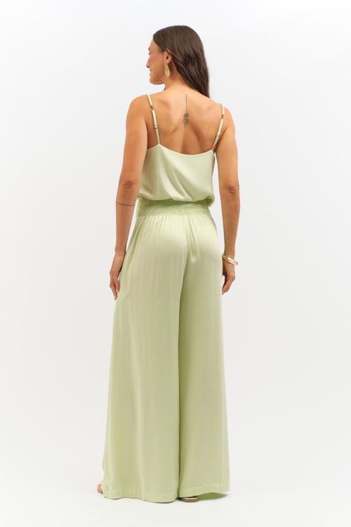 Calca Satin Verde Mint - foto 4