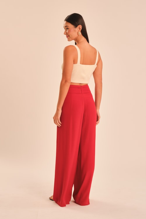 Calca Tamara Vermelho Hibisco - foto 4