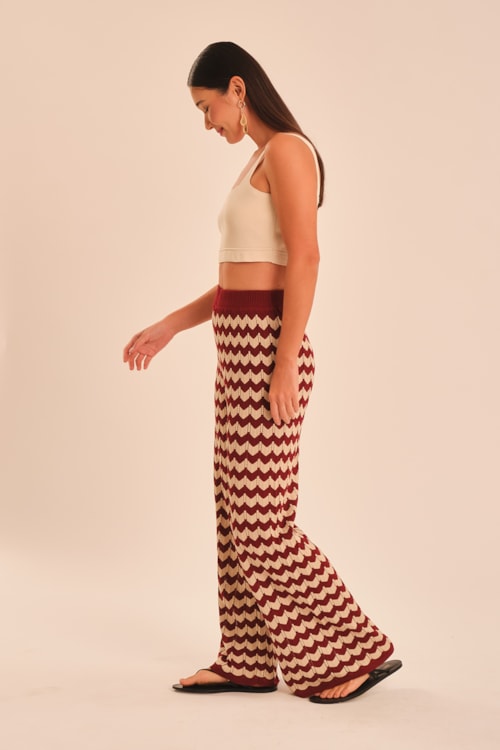 Calca Tricot Listra Tamara Listrado - foto 3