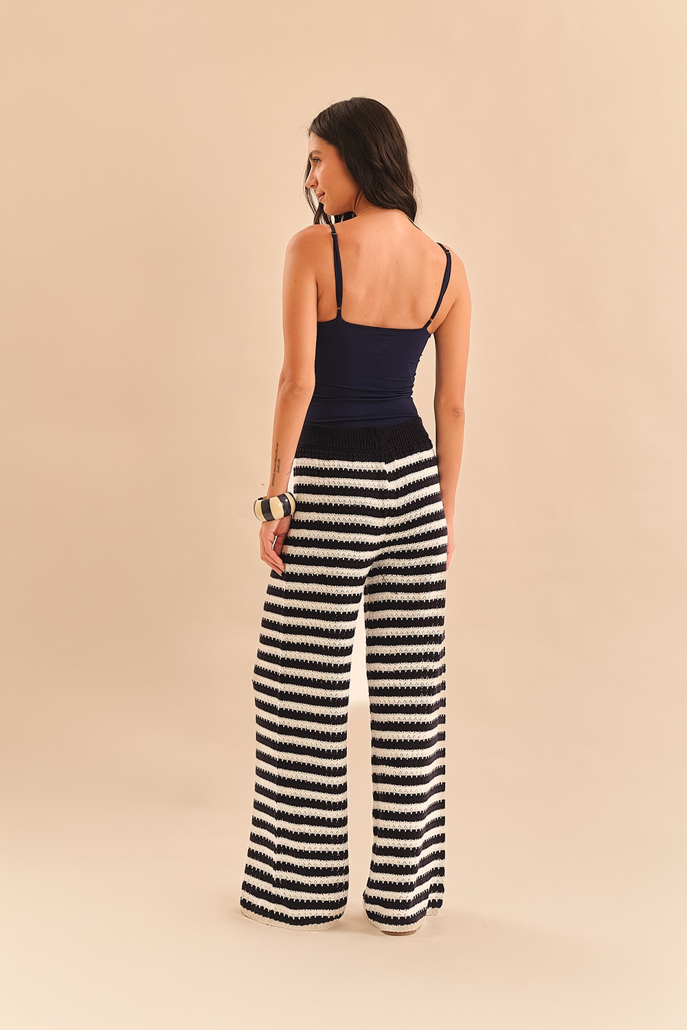 Calca Tricot Porto Bicolor