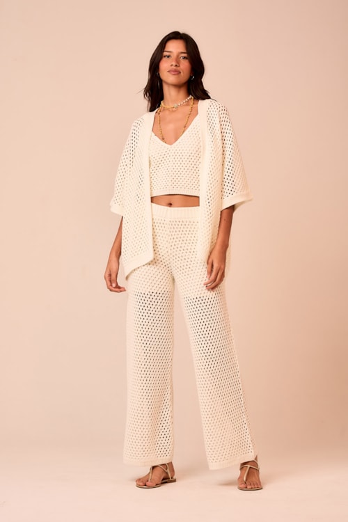 Calca Tricot Tropical Off - foto 1