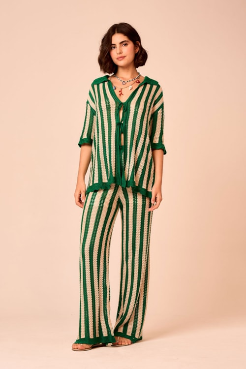 Calça Tricot Veraneio Estampado - foto 1