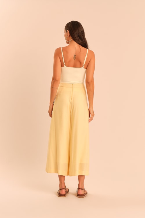 Calca Viscose Dunas Amarelo Suave - foto 4