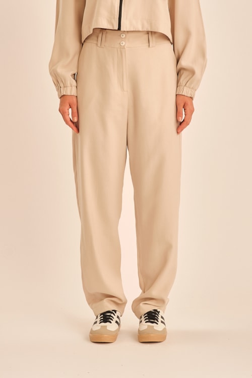 Calça Viscose Horizonte Bege - foto 4