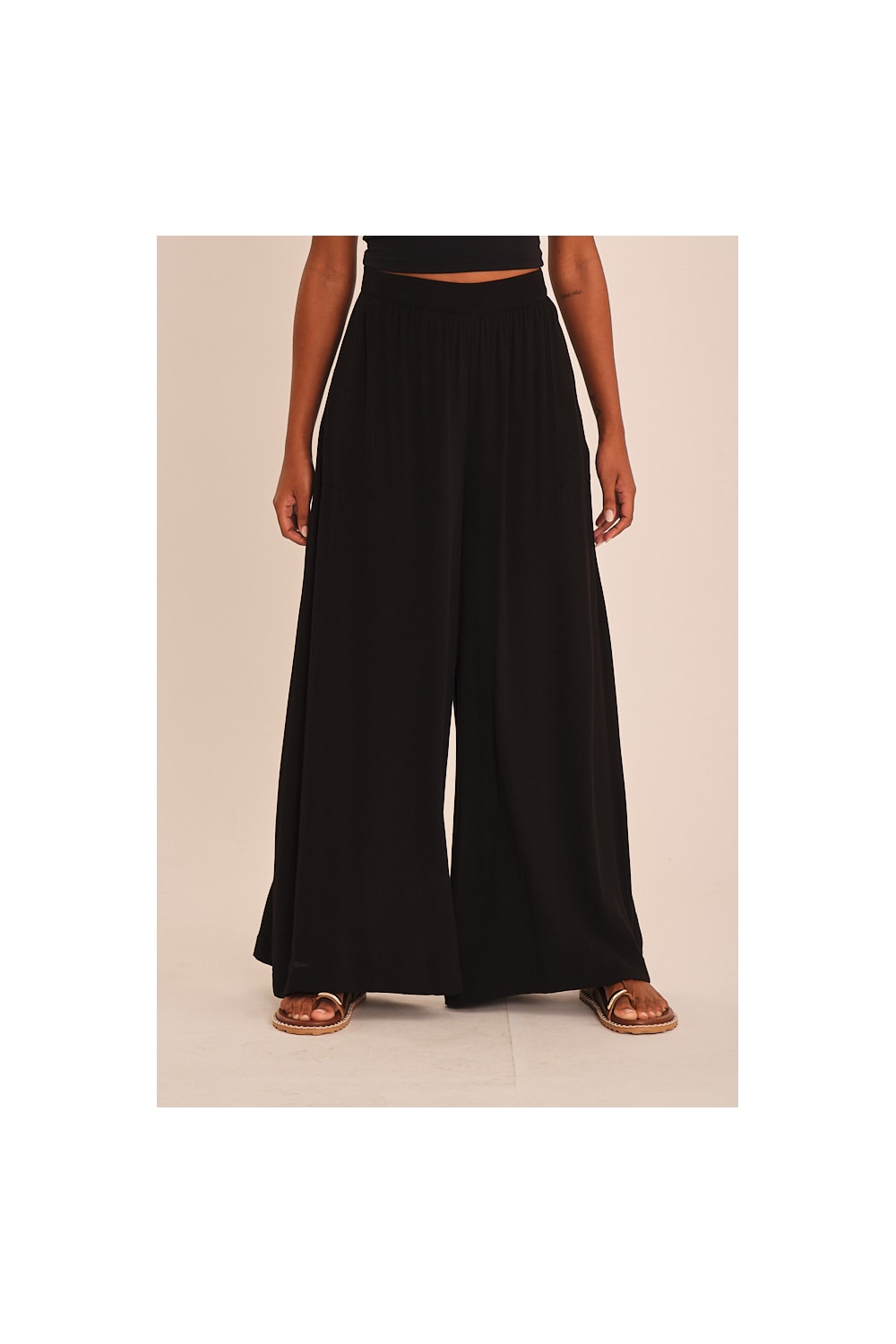 Calca Viscose Peach Preto