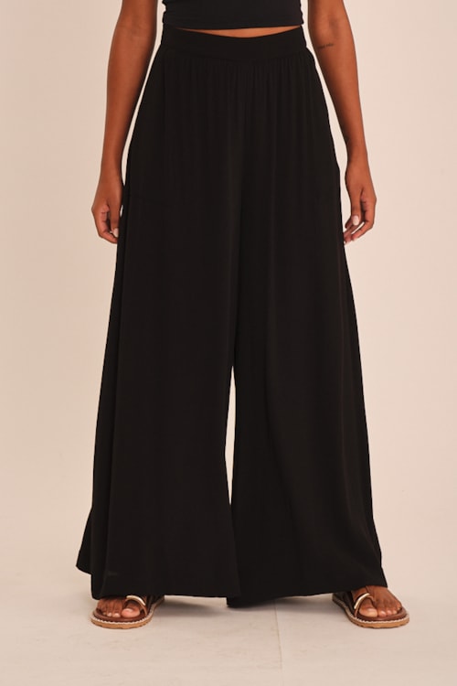 Calca Viscose Peach Preto - foto 2