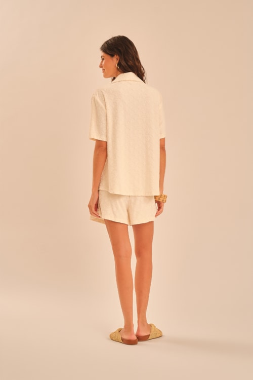 Camisa Atoalhado Conchas Off - foto 6