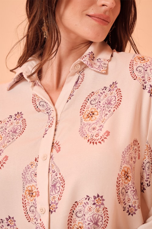 Camisa Bandana Floral Estampado - foto 3