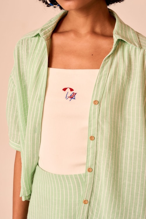 Camisa Campestre Verde - foto 3