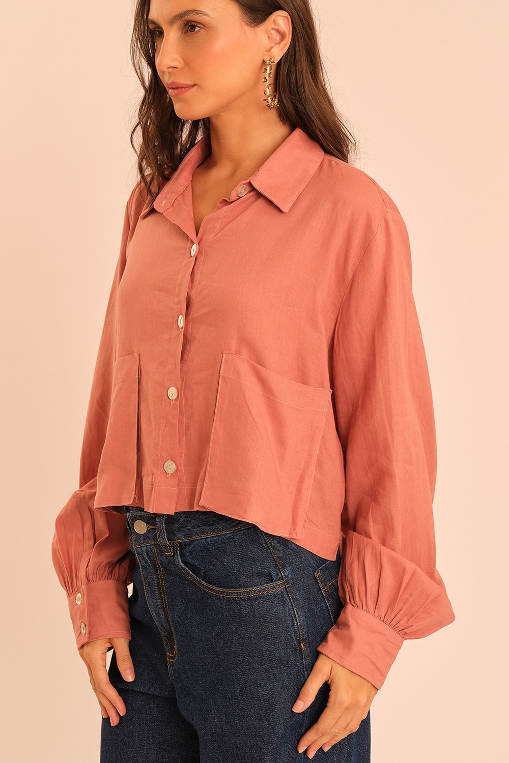 Camisa Delicadeza Rosa